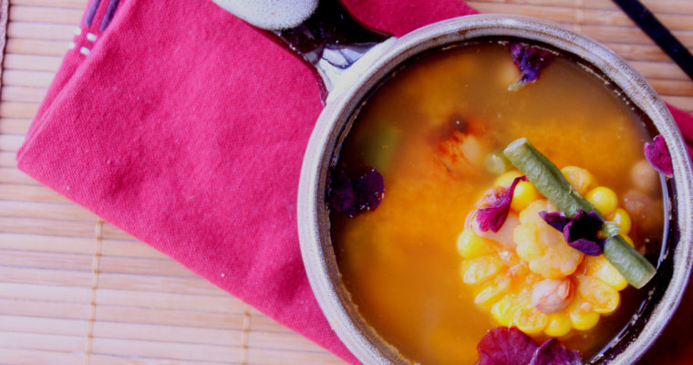 Caroline’s Sayur Asem (Tamarind Soup with Vegetables)